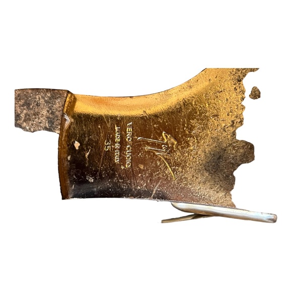 Stunning Giuseppe Zanotti Nude Sandals Mirror Vamp Toe Ring Nappa SZ 35 - Picture 10 of 12